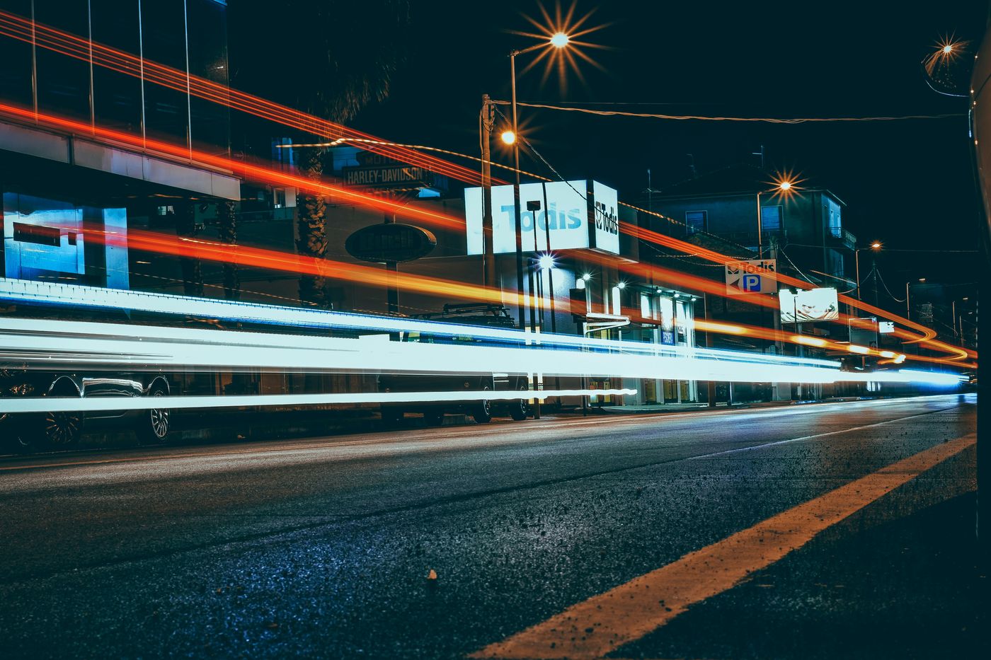 time lapse photography of city road during night time, conveying fast movement similar to how fast-moving product teams work